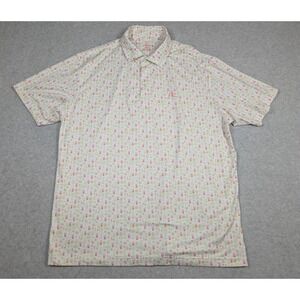 Rhoback Men Shirt XL Polo September Cocktail Short‎ Sleeve Performance Stretch